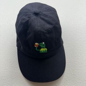 Kermit Sipping Tea "But that's none of my business" Embroidered Dad Hat
